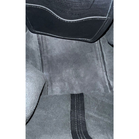 Vintage Coach 9165 Legacy Black Leather  Nickel Drawstring Bucket Bag Cinch USA - Picture 4 of 13